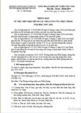 Thông Báo